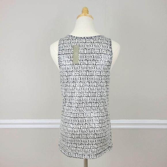 J Crew Black and white Sequins Tank Top Size M - Picture 4 of 5